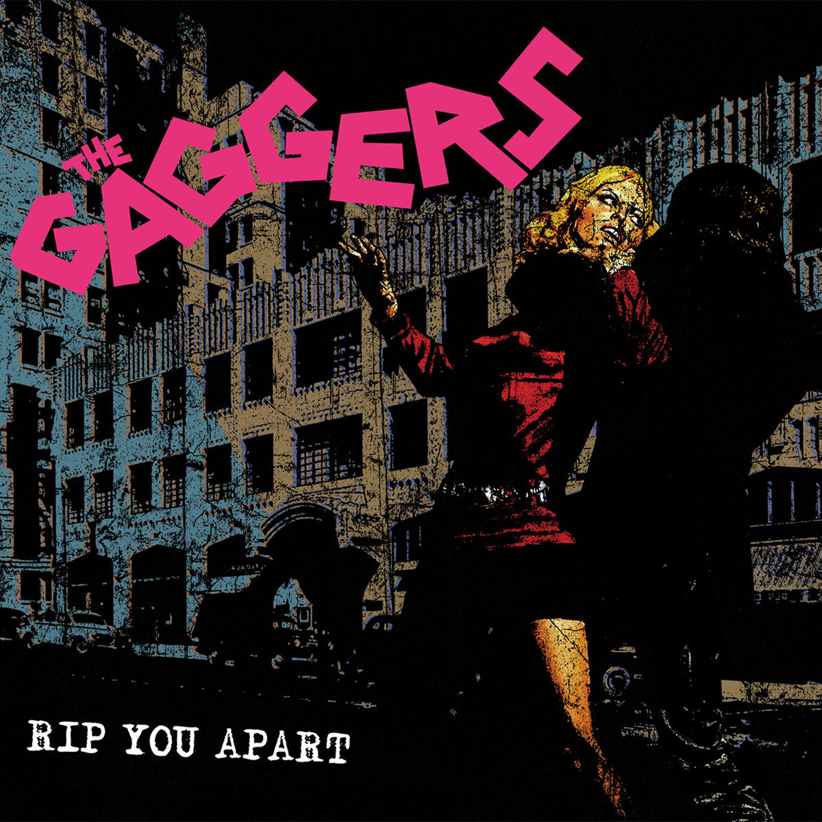 Gaggers- Rip You Apart LP ~RARE TRANSPARENT PINK + BLACK SPLATTER WAX LTD TO 100 COPIES!