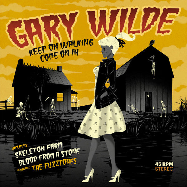 Gary Wilde- Keep On Walking 7” ~W/ THE FUZZTONES!