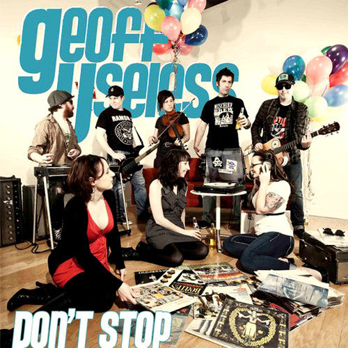 Geoff Useless- Don’t Stop LP ~RARE RED WAX! - Livid - Dead Beat Records - 1