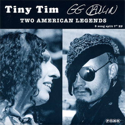 GG Allin/Tiny Tim- Split 7" ~RARE! - Ponk - Dead Beat Records