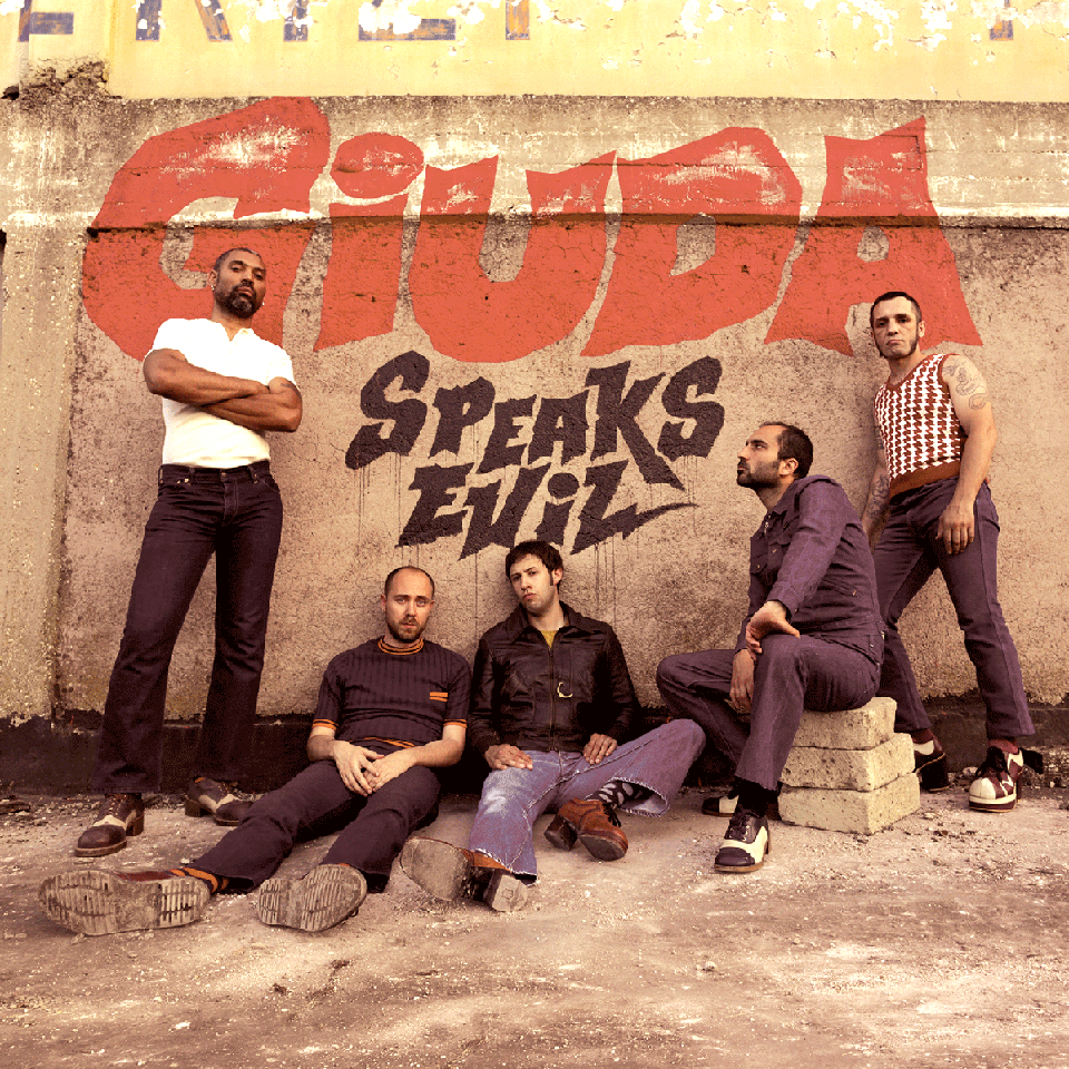 Giuda- Speaks Evil LP ~VERY RARE GREEN WAX, 2 POSTERS, PIN + STICKER!