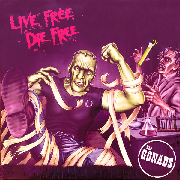 Gonads- Live Free Die Free 2x LP ~GATEFOLD COVER + COLORED WAX!