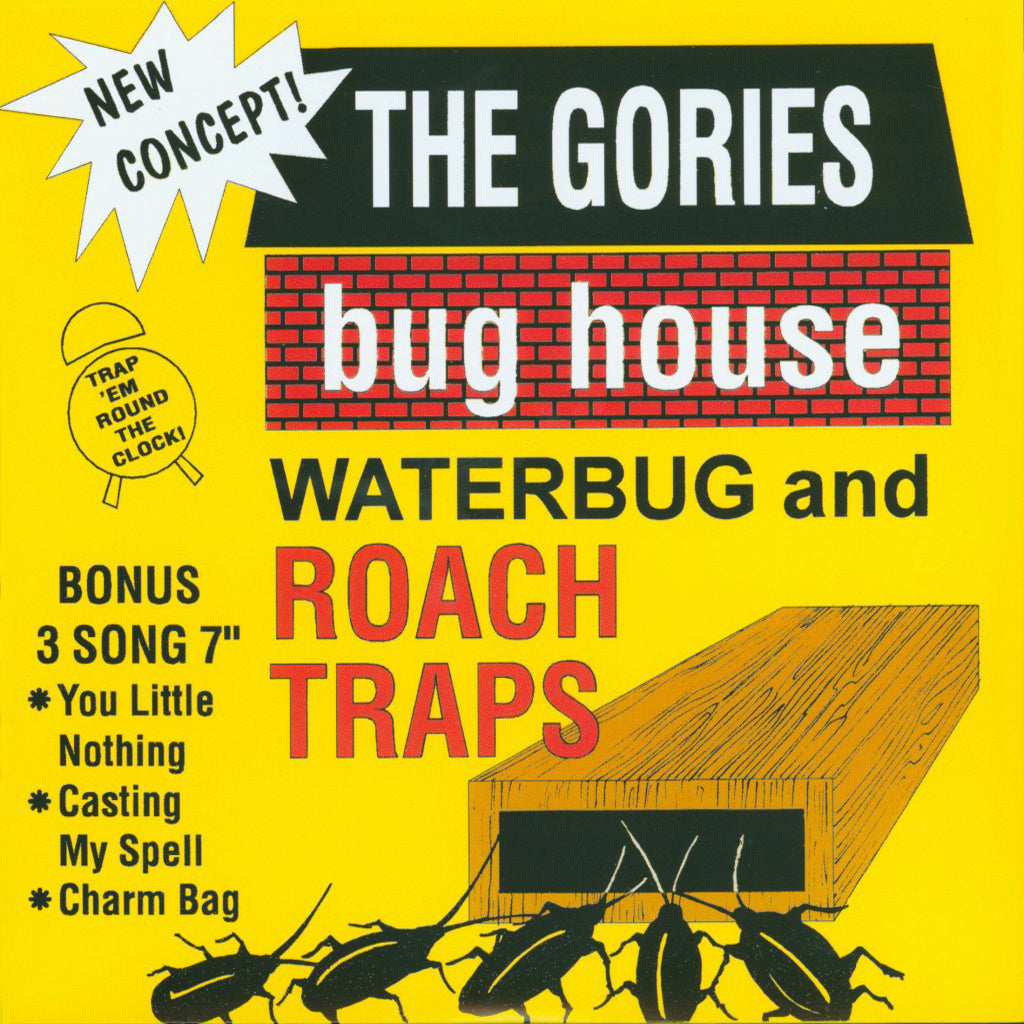 The Gories- Bug House 7" ~RARE MUSTARD YELLOW WAX!