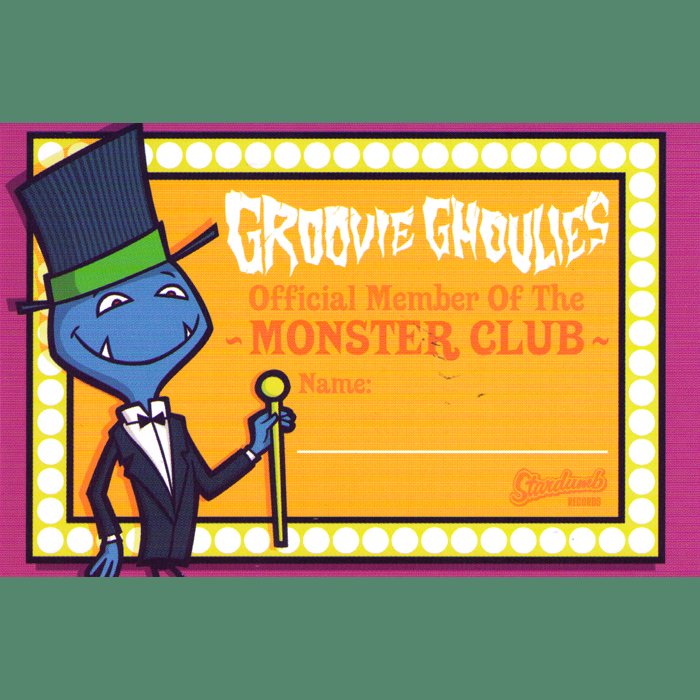 Groovie Ghoulies - Monster Club CD ~W/ MONSTER CLUB CARD!