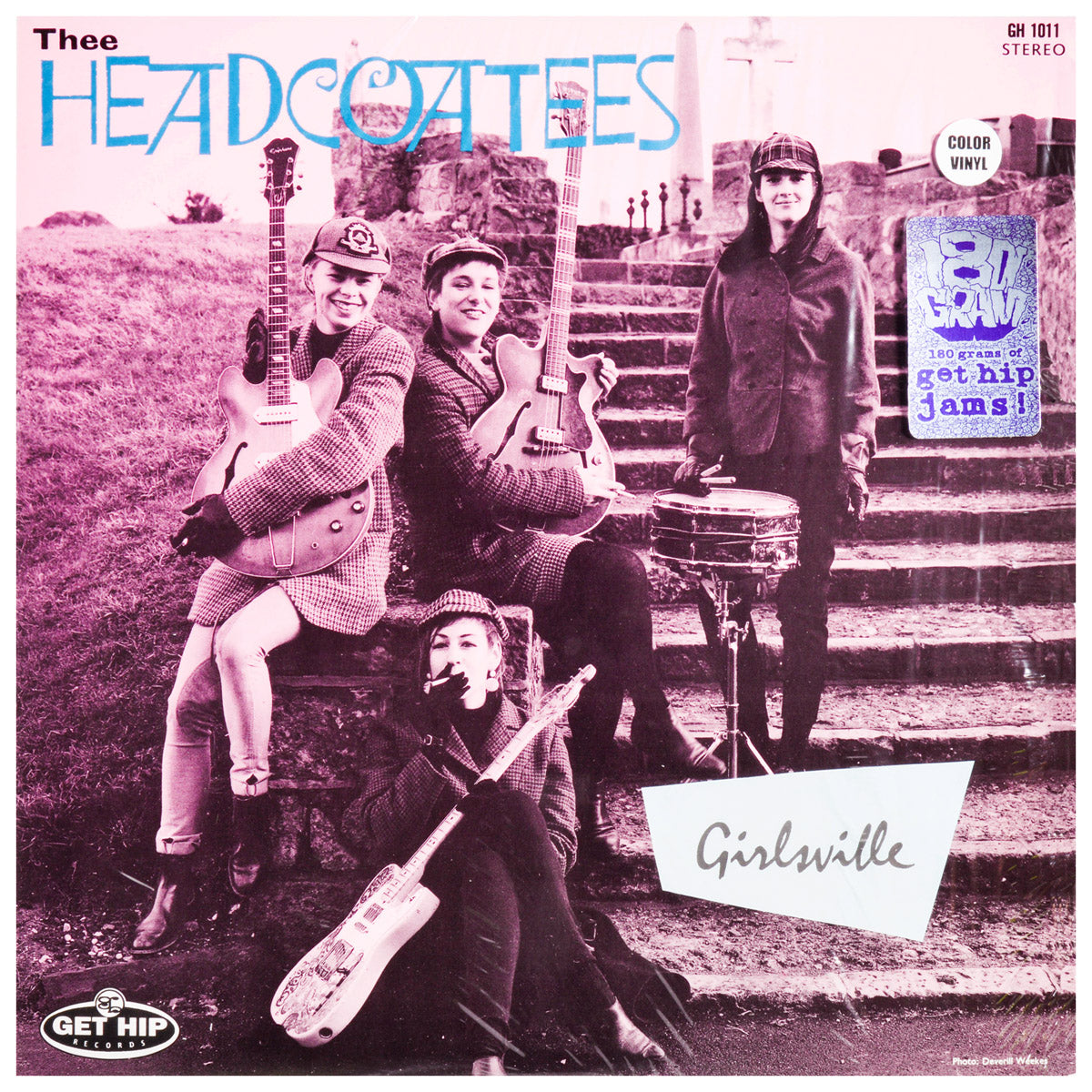 Thee Headcoatees- Girlsville LP ~RARE RED WAX!