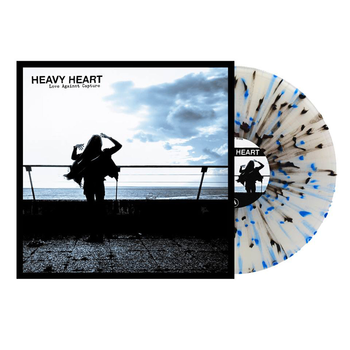 Heavy Heart- Love Against Capture LP ~RARE BLACK AND BLUE SPLAT WAX!