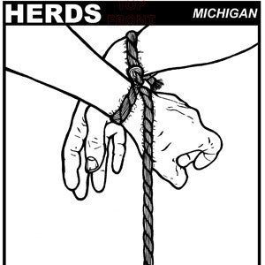 Herds- Michigan 7” ~EX CHARLES BRONSON, THREATENER - residue - Dead Beat Records