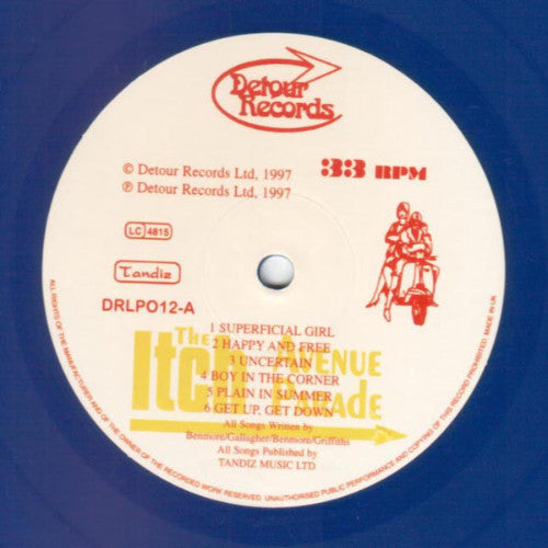 The Itch- Avenue Parade LP ~BLUE WAX LTD TO 100! - Detour - Dead Beat Records - 2