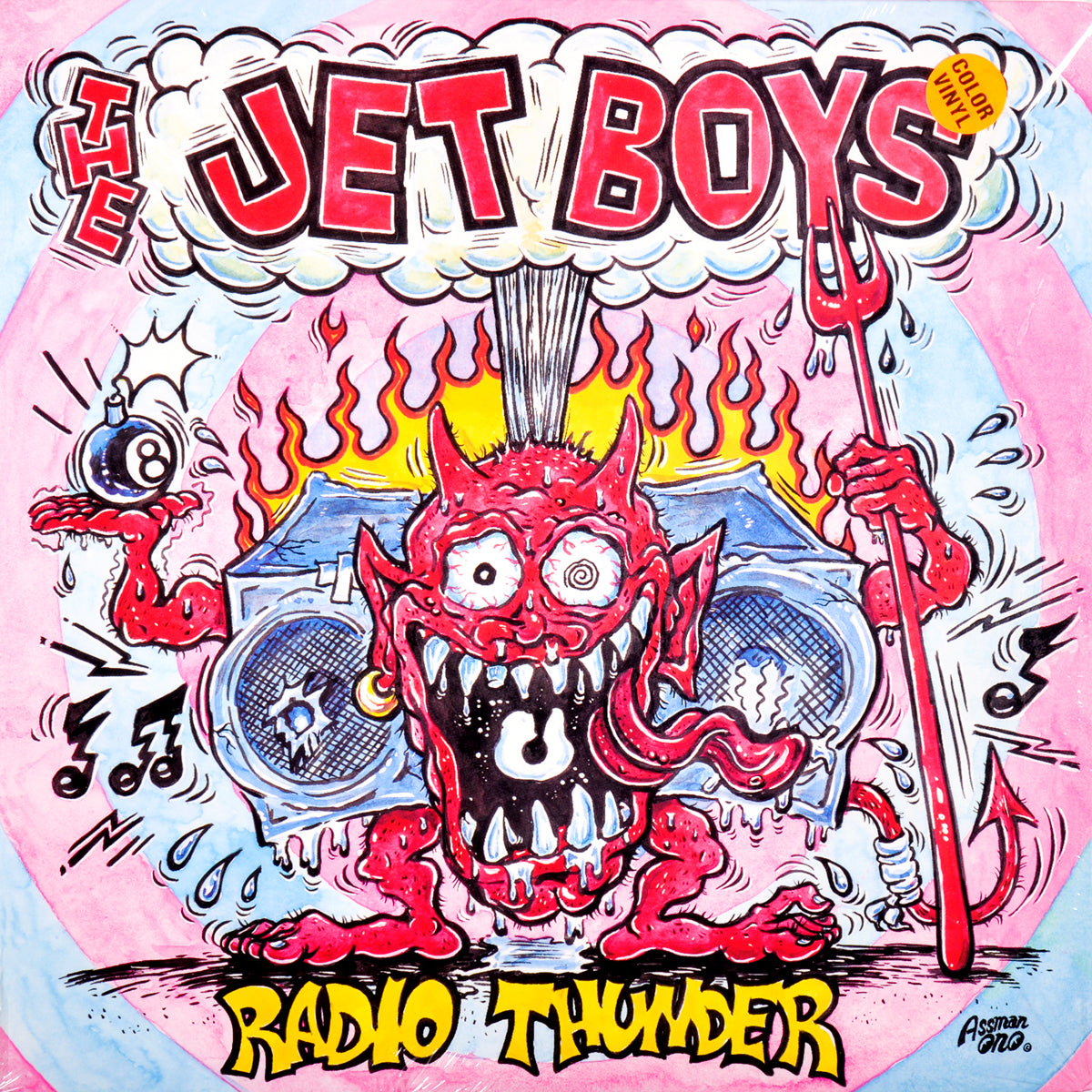 Jet Boys- Radio Thunder 10" ~RARE PINK WAX!