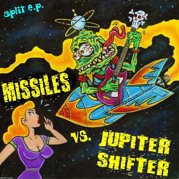 The Missiles/Jupiter Shifter- Split 10" ~GUITAR WOLF! - Wood Shampoo - Dead Beat Records