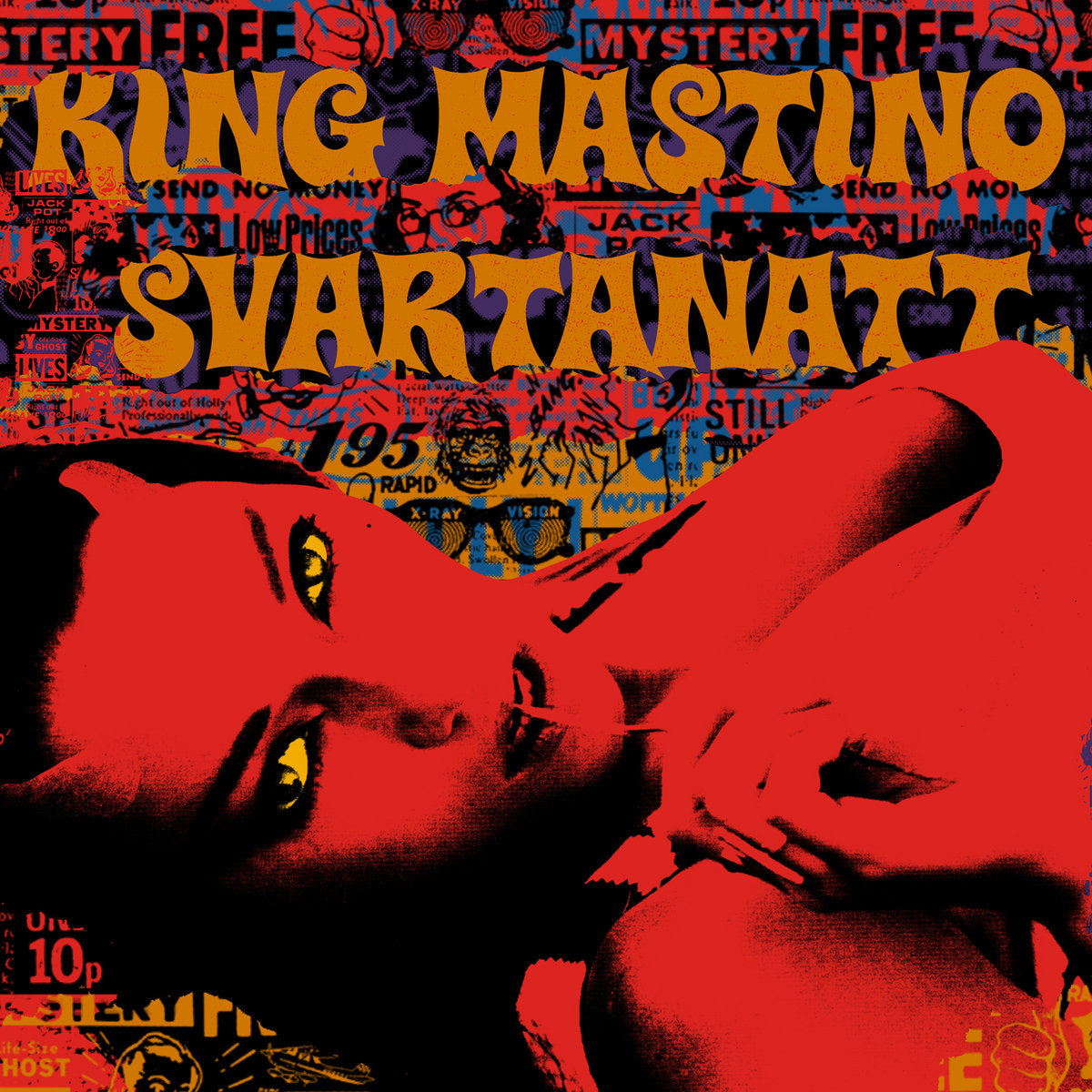 King Mastino / Svartanatt- Split 7” ~RARE YELLOW GOLD WAX LTD TO 100!