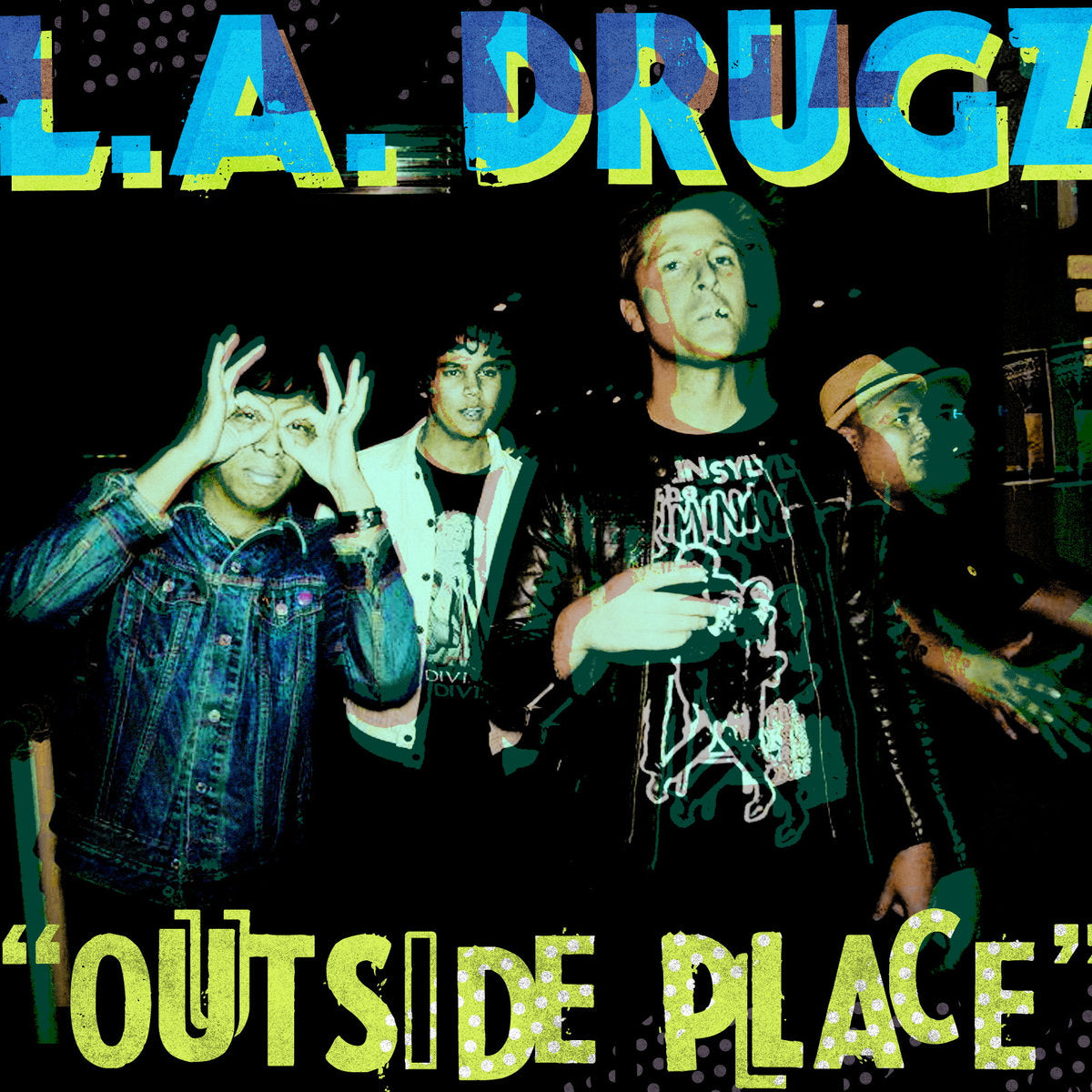 LA Drugz- Outside Place LP ~RARE BLACK WAX LTD 100!