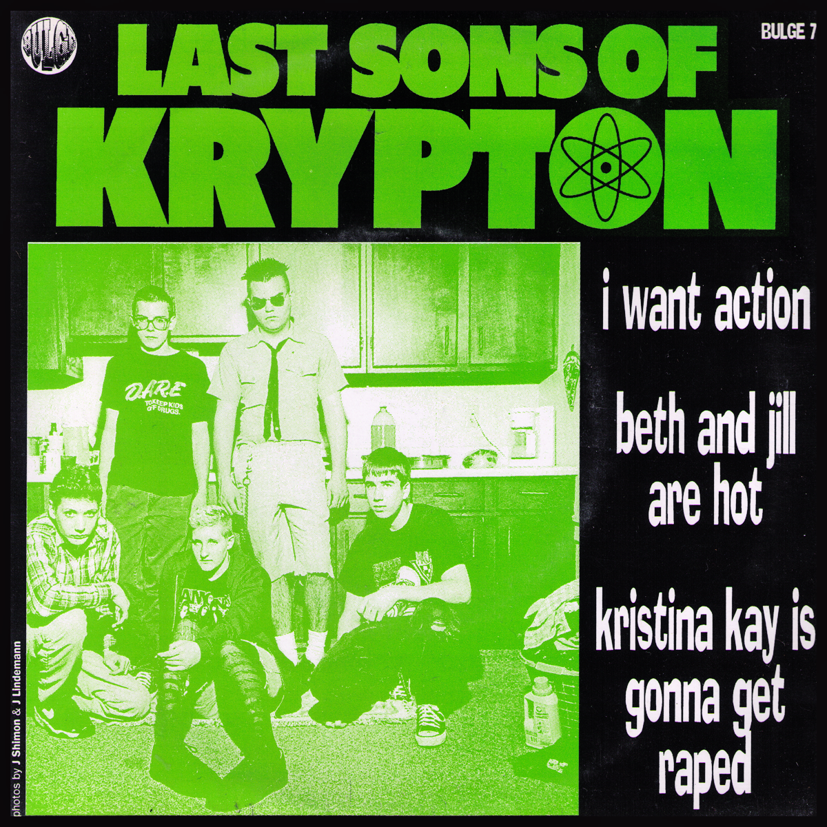 Last Sons Of Krypton- I Want Action 7" ~RARE BUBBLEGUM PINK WAX / REATARDS!