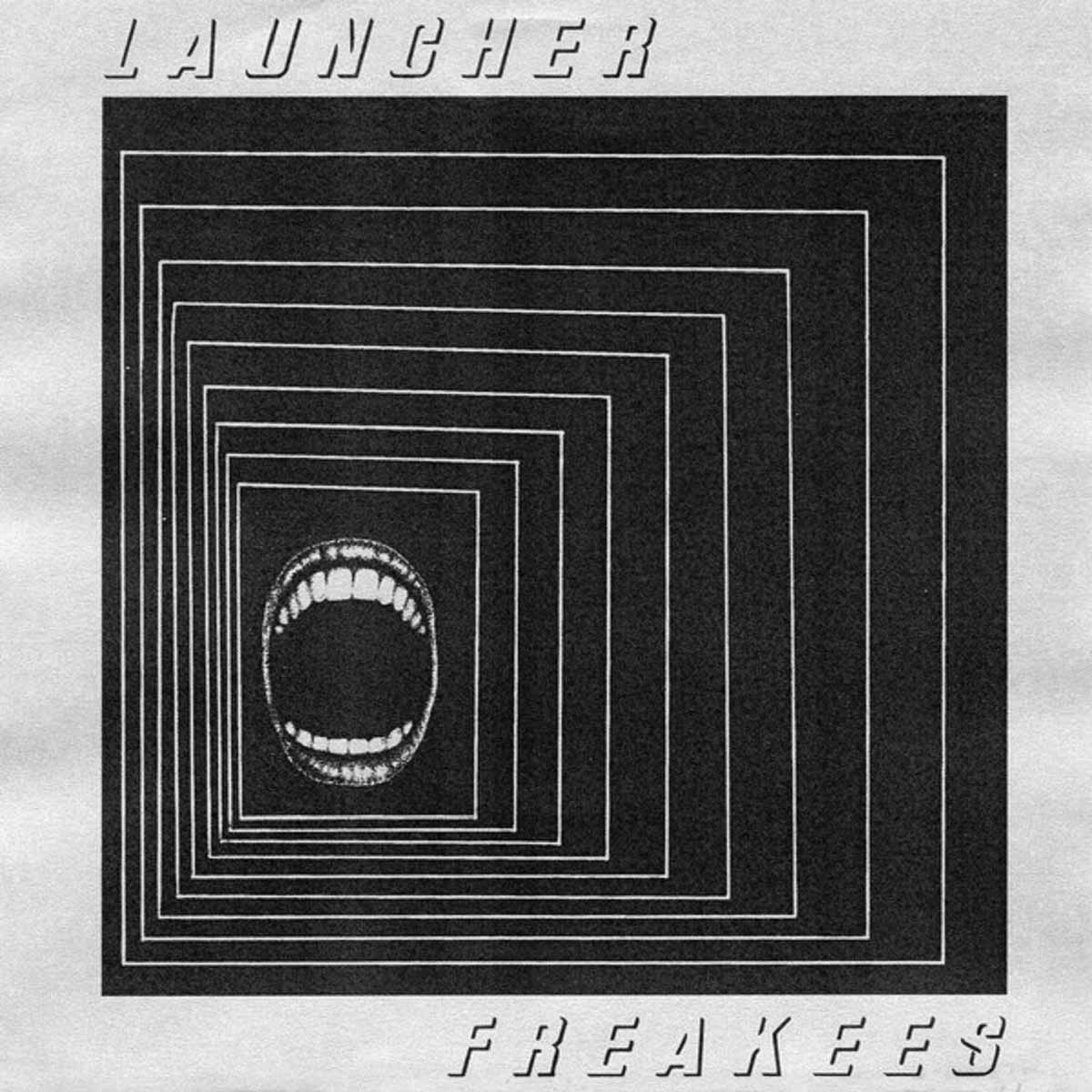 Launcher / Freakees-  Split 7” ~RARE METALLIC SILVER COVER LTD TO 50 COPIES!