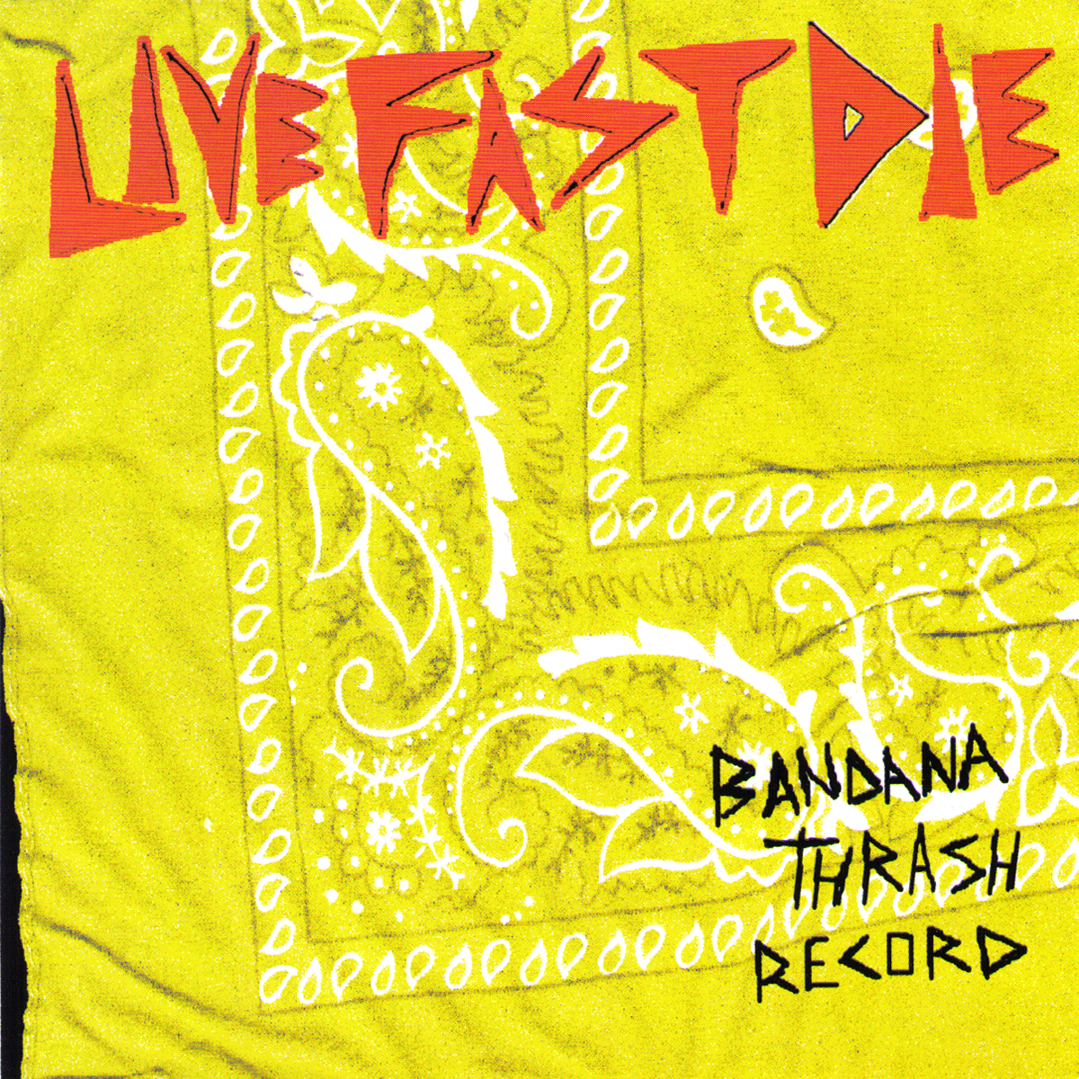 Live Fast Die- Bandana Thrash Record CD ~GG ALLIN!