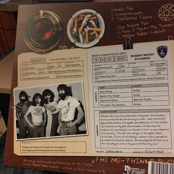 The Me-Thinks- Three Chili Dog Night 10” ~NASHVILLE PUSSY! - Indian Casino - Dead Beat Records - 2