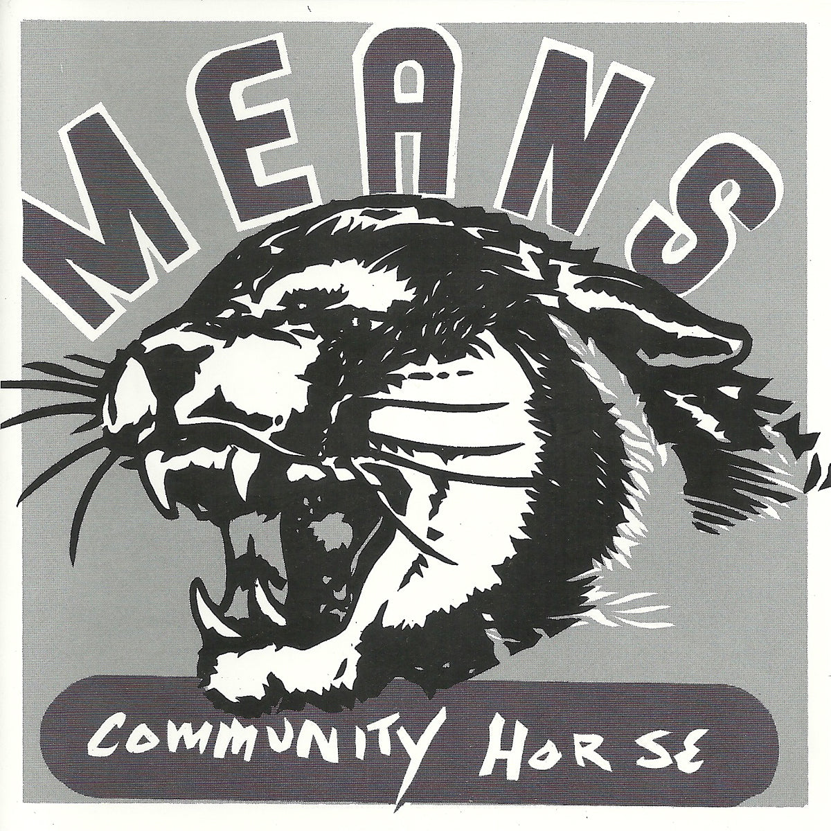 Means- Community Horse LP ~RARE WHITE WAX / HAND SCREENED COVER!