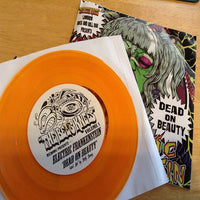 Electric Frankenstein/Thee Mighty Fevers- Split 7” ~RARE ORANGE WAX! - The Bees Knees - Dead Beat Records - 3