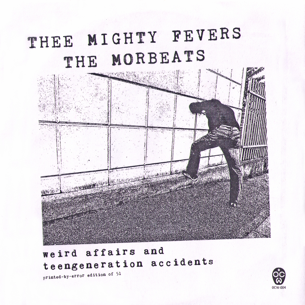 Thee Mighty Fevers / Morbeats- Split 7” ~RARE COVER LTD TO 51 / NEON ORANGE WAX!