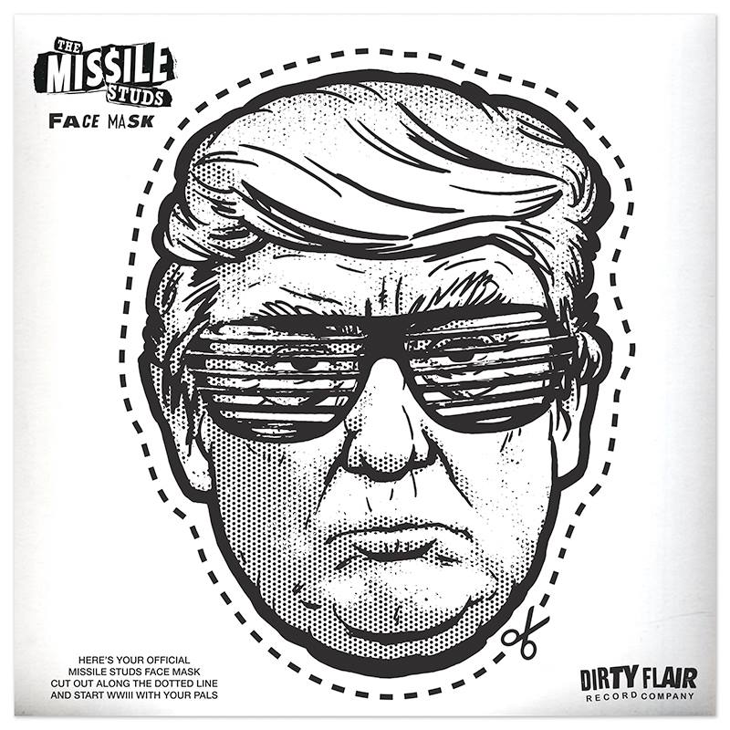 Missile Studs- Hey We’re The LP ~RED WAX + CUT OUT MASK / RARE TRUMP COVER!