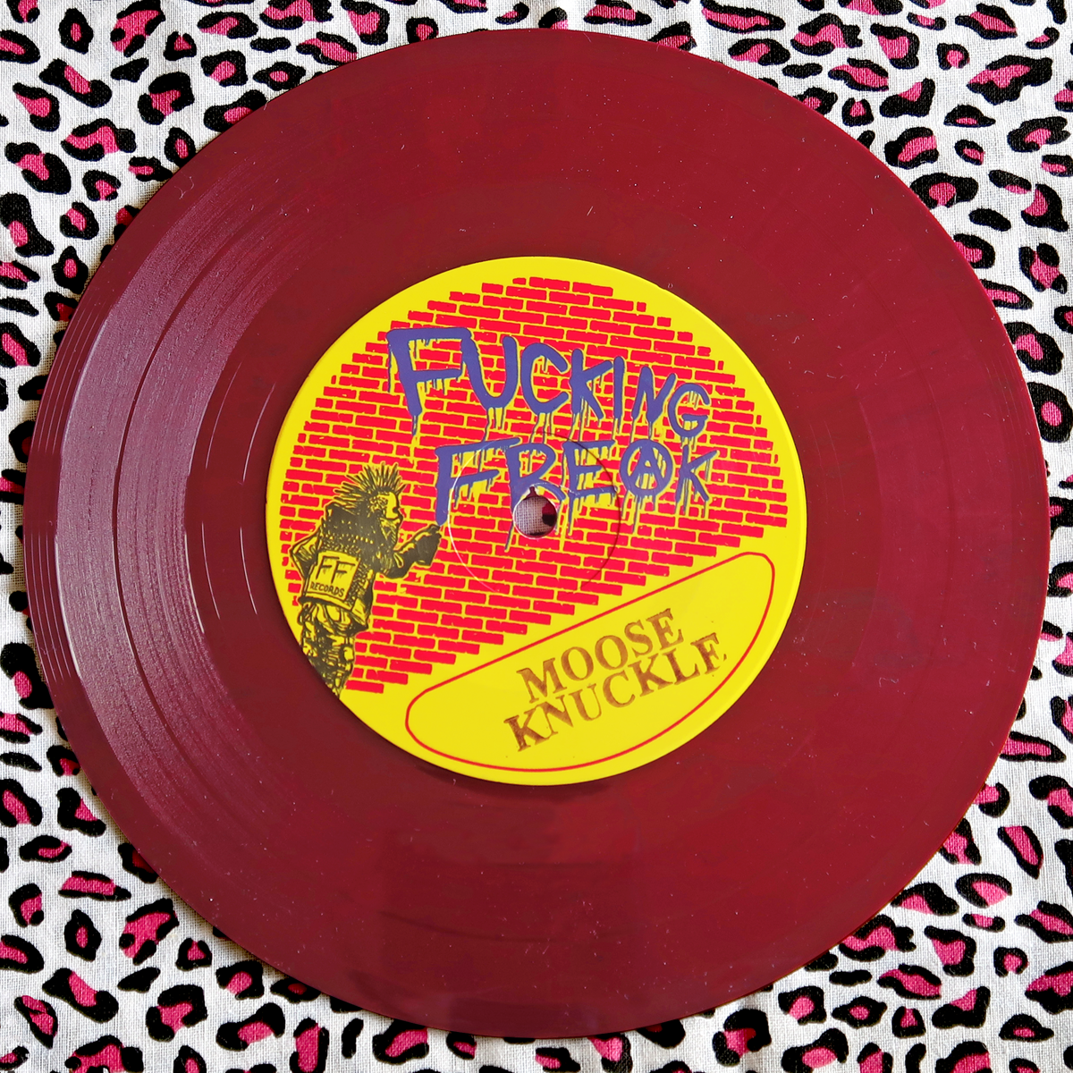 Moose Knuckle / Wrekt!- We Are The Punk Split 7" ~RARE MAGENTA WAX!