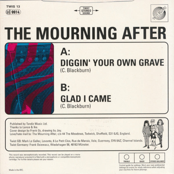 Mourning After- Diggin’ Your Own Grave 7”  ~FUZZTONES! - Twist - Dead Beat Records - 2