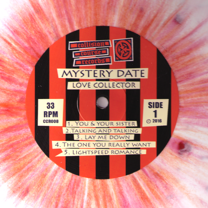 Mystery Date- Love Collector LP ~WHITE ORANGE PURPLE SPLAT WAX! - Collision Course - Dead Beat Records - 2