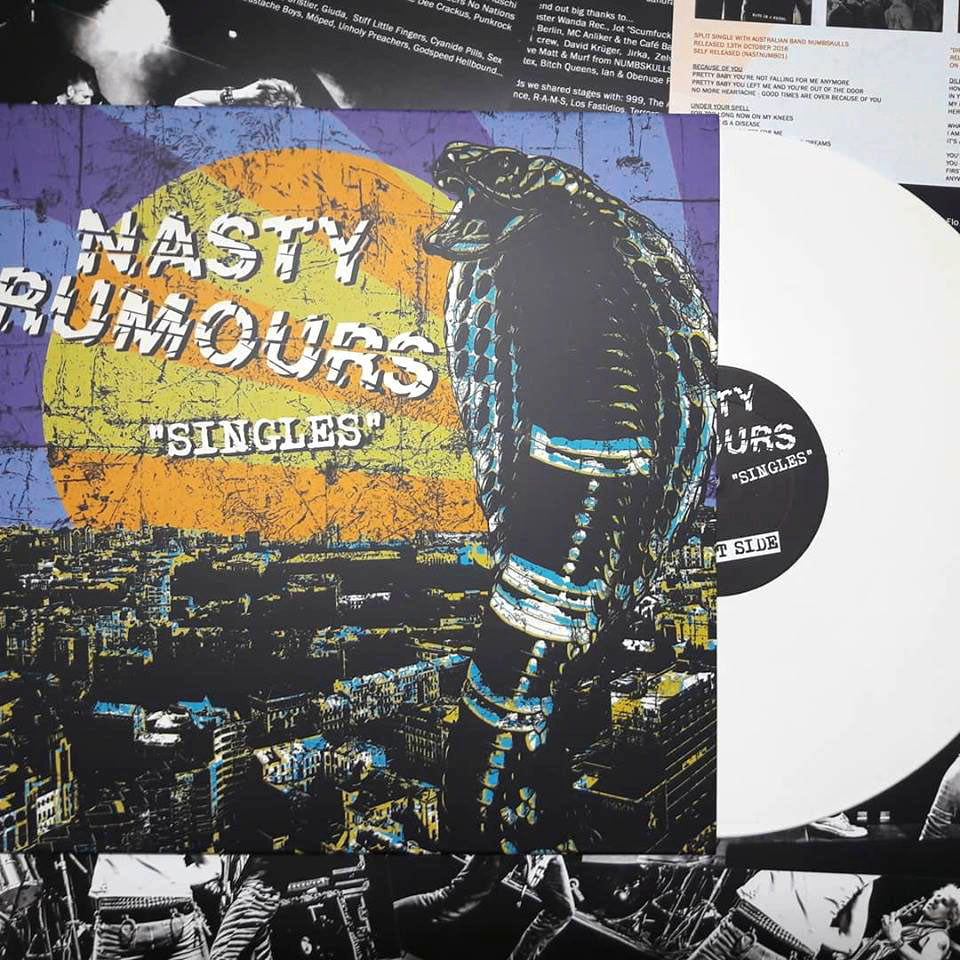 Nasty Rumours- Singles LP ~RARE ALTERNATE COVER ART AND WHITE WAX!