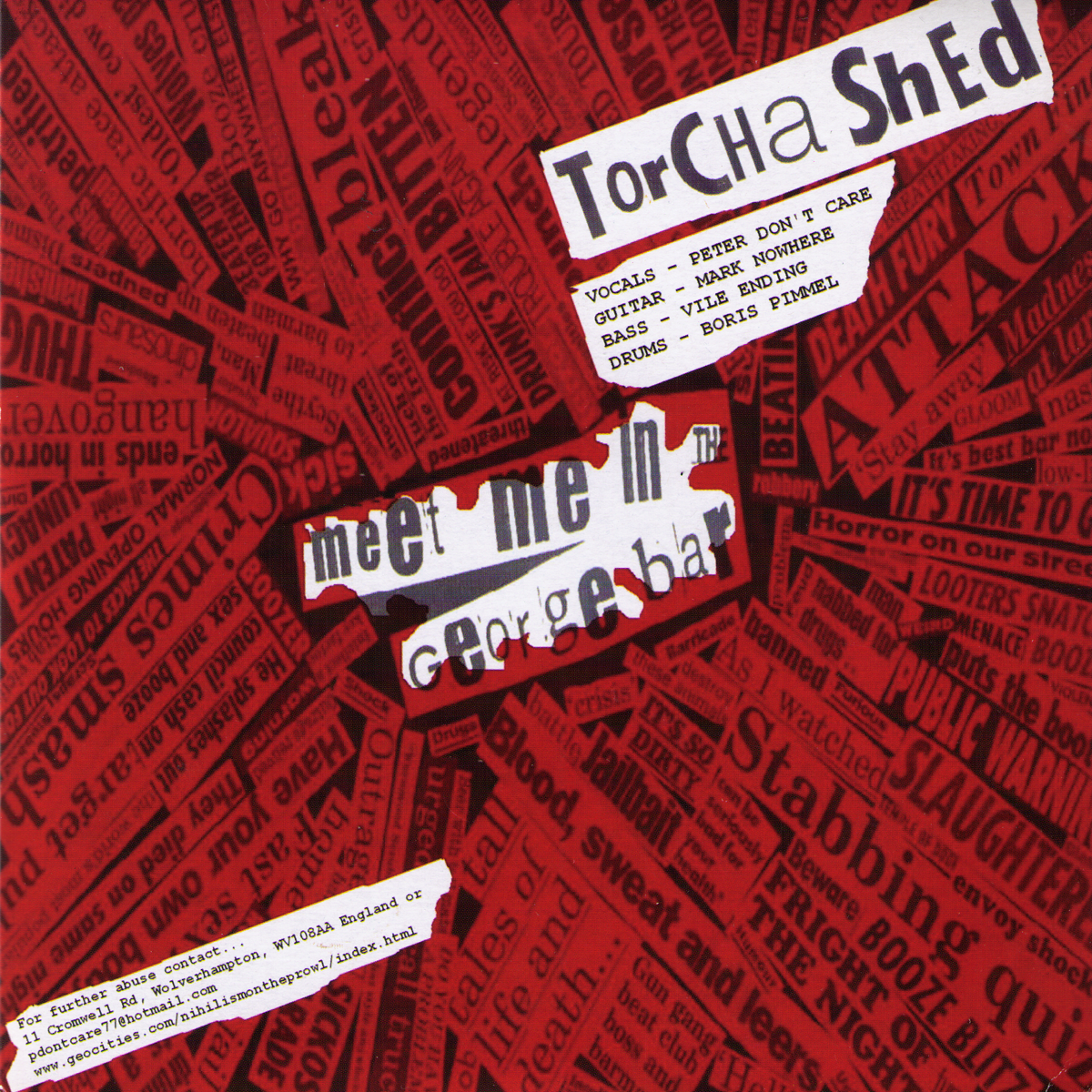 Torcha Shed / Neon Maniacs - Split 7” ~COCK SPARRER!