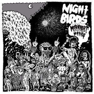 NIGHT BIRDS- Midnight Movies 7" ~EX ERGS - Grave Mistake - Dead Beat Records