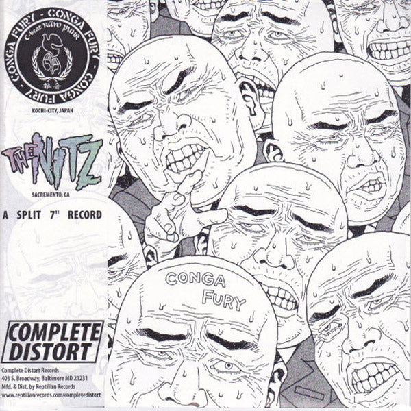 The Nitz/Conga Fury- Split 7” ~WITH JAPANESE OBI STRIP / ZEKE!