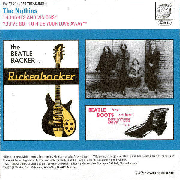 The Nuthins- Thoughts And Visions 7” - Twist - Dead Beat Records - 2