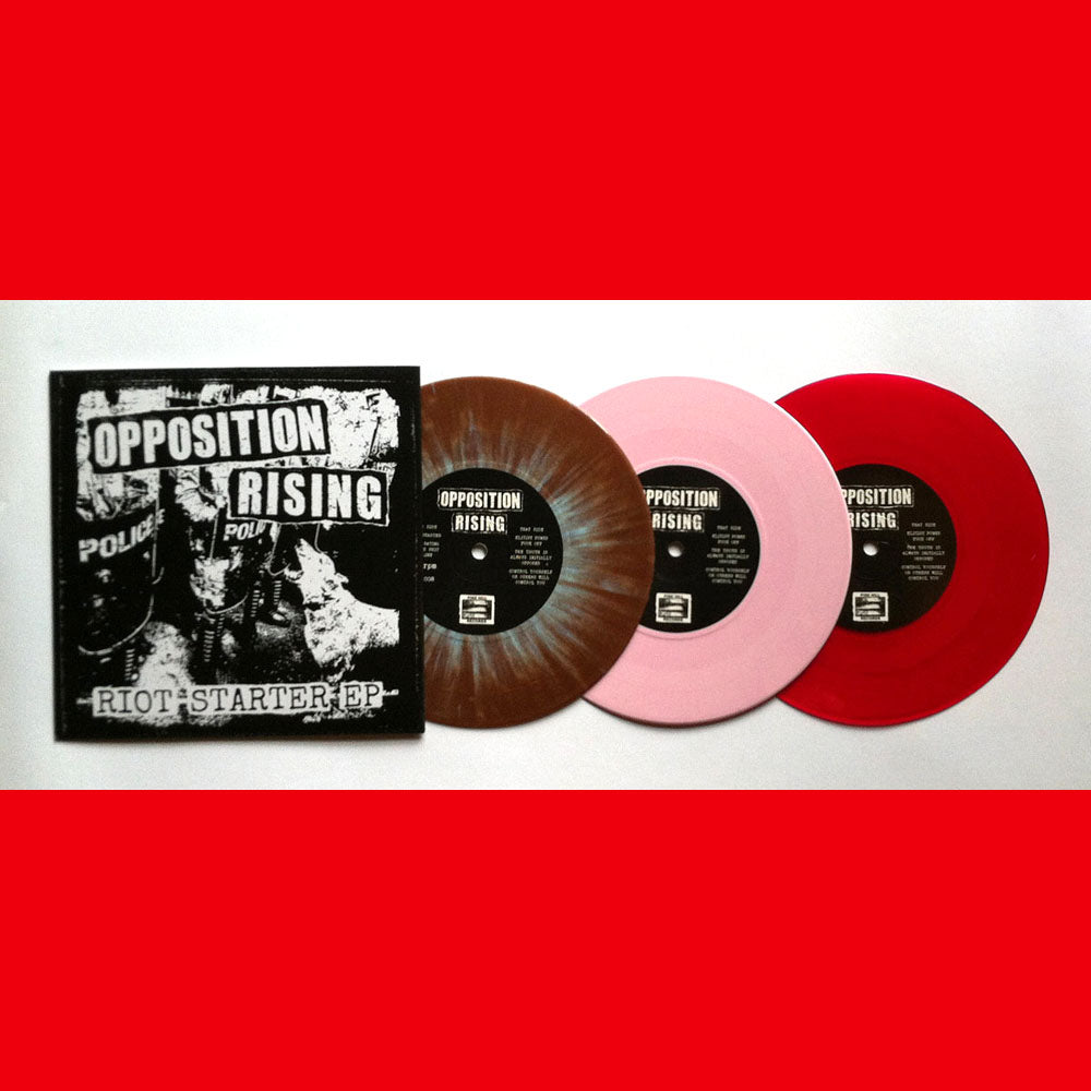 Opposition Rising- Riot Starter 7” ~EX TOXIC NARCOTIC / RARE RED WAX!