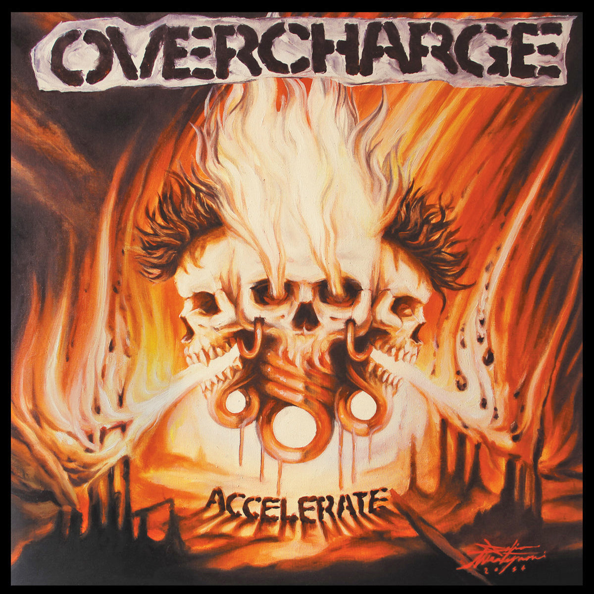 Overcharge- Accelerate LP ~RARE GOLD WAX LTD TO 100!