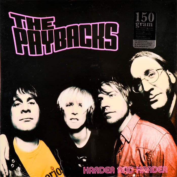 Paybacks- Harder And Harder LP ~RARE OPAQUE PINK WAX / GATEFOLD COVER!