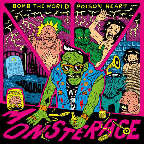 Poison Heart / Bomb The World- Monsterace Split CD ~GLUECIFER!