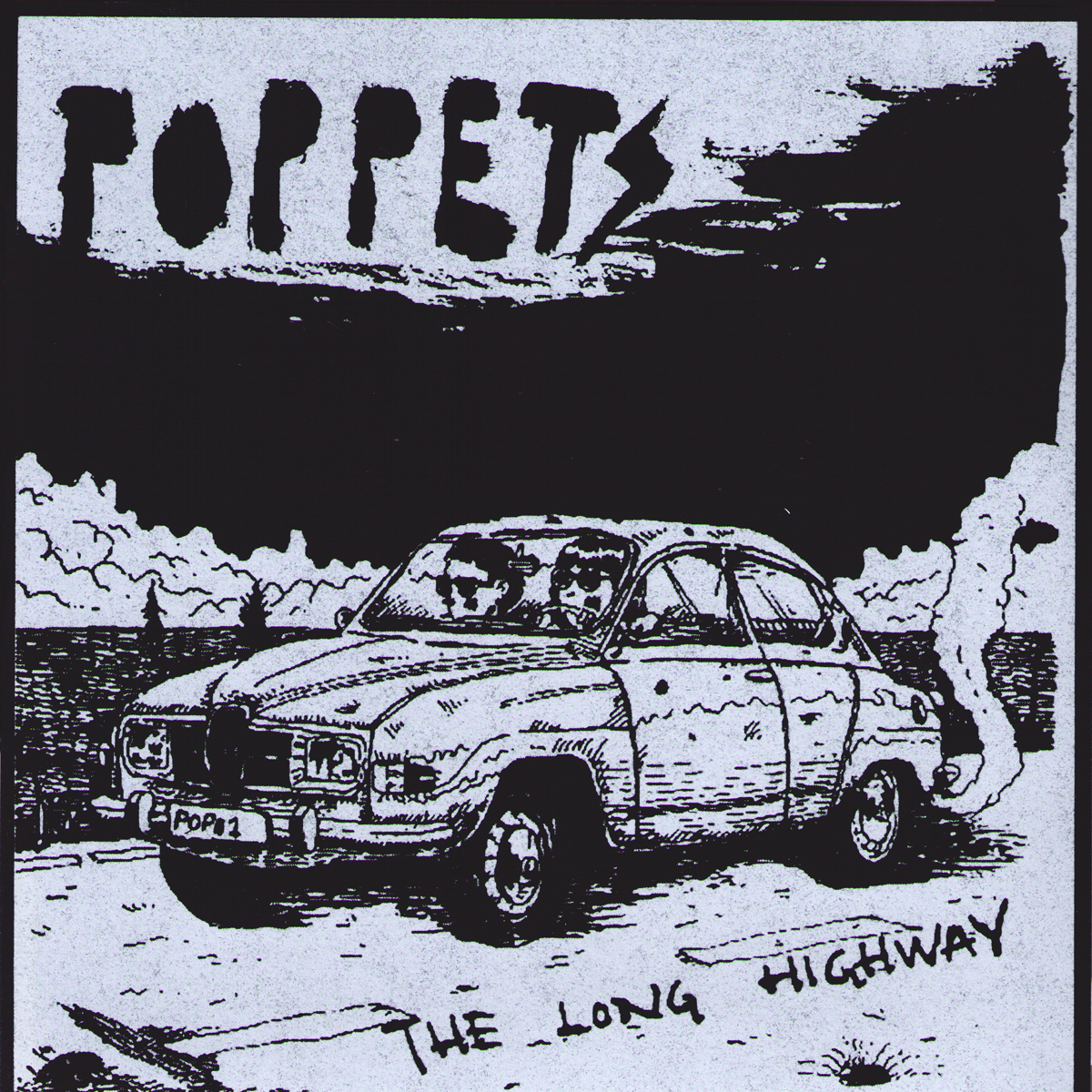 Poppets- The Long Highway 7” ~NOBUNNY!