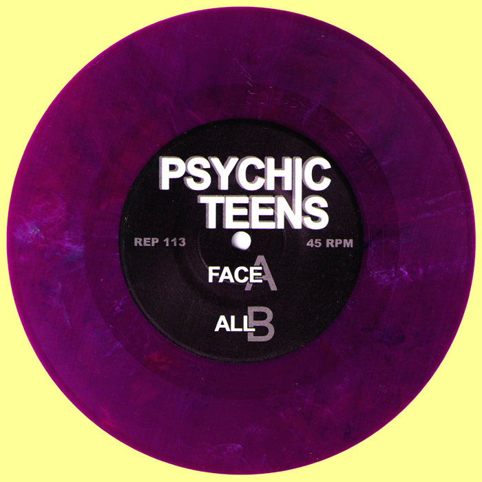 Psychic Teens- Face 7” ~RARE PURPLE MARBLE WAX!