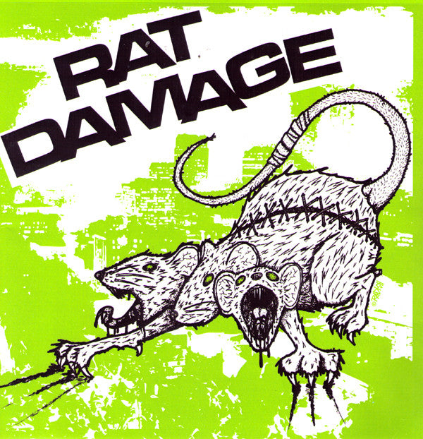RAT DAMAGE- S/T 7" - FLAT BLACK - Dead Beat Records
