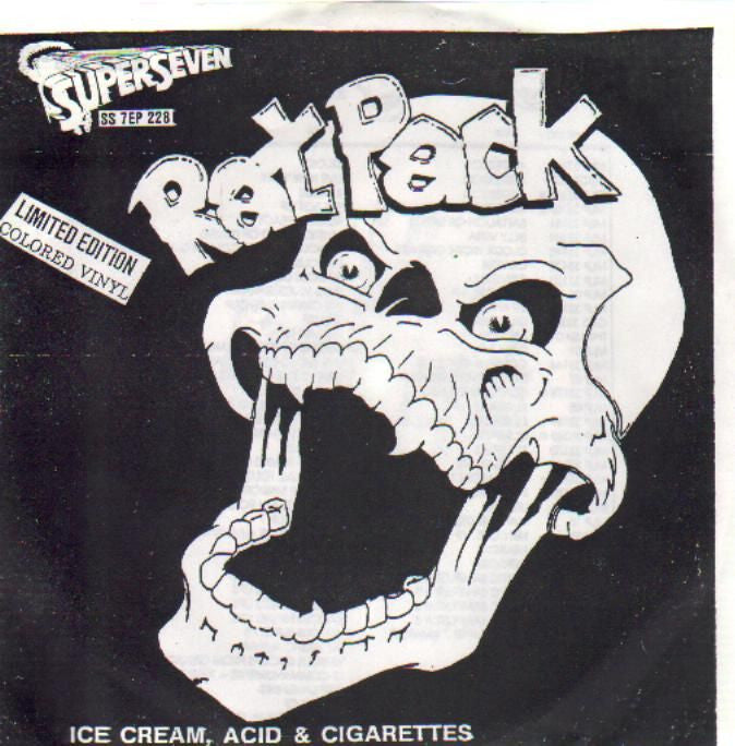 Rat Pack- Ice Cream, Acid & Cigarettes 7” ~ RARE MYSTIC RECORDS! - Mystic - Dead Beat Records