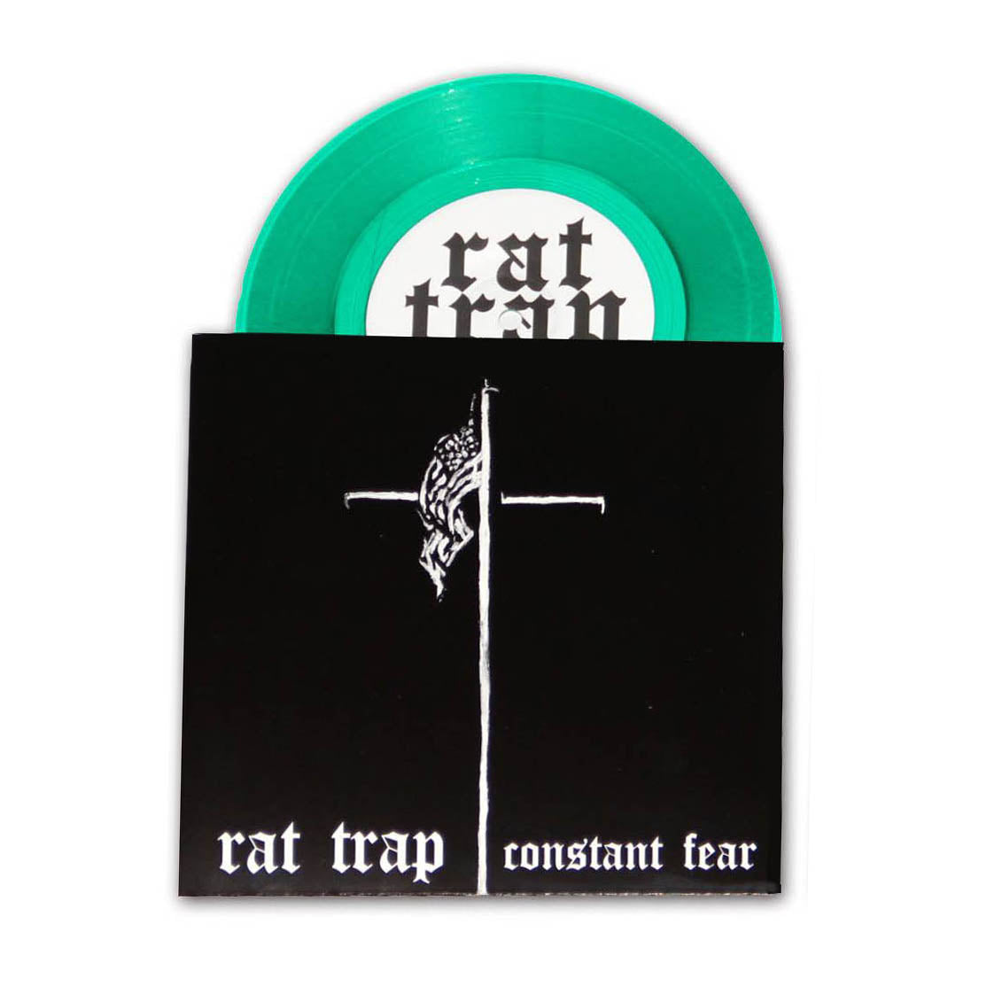 Rat Trap- Constant Fear- Split 7” ~INTEGRITY / RARE GREEN WAX LTD TO 100!