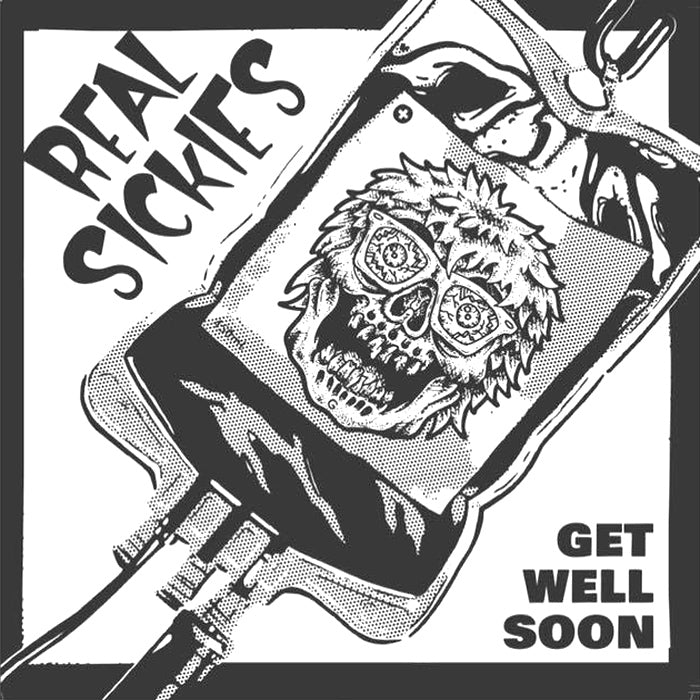 Real Sickies- Get Well Soon LP  ~VERY RARE TEST PRESSING COVER LTD TO 10 COPIES!