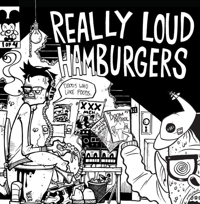 Really Loud Hamburgers- Dudes 7" ~EX- THOMAS FUNCTION! - Floridas Dying - Dead Beat Records