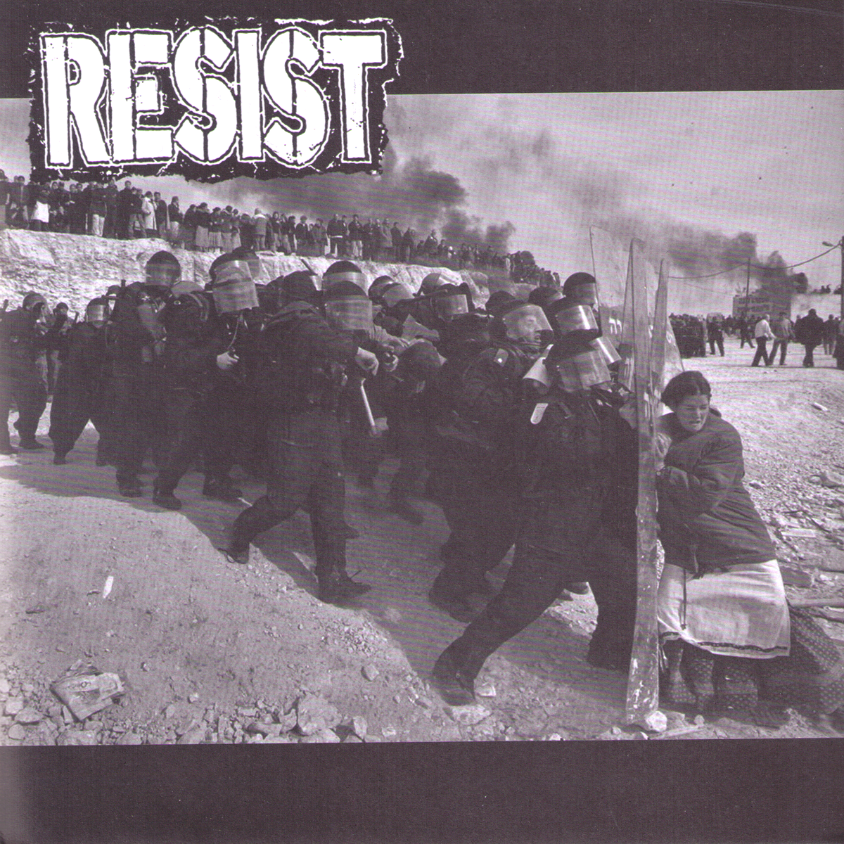 Resist- Burial Ground 7” ~FOLD OUT POSTER COVER!