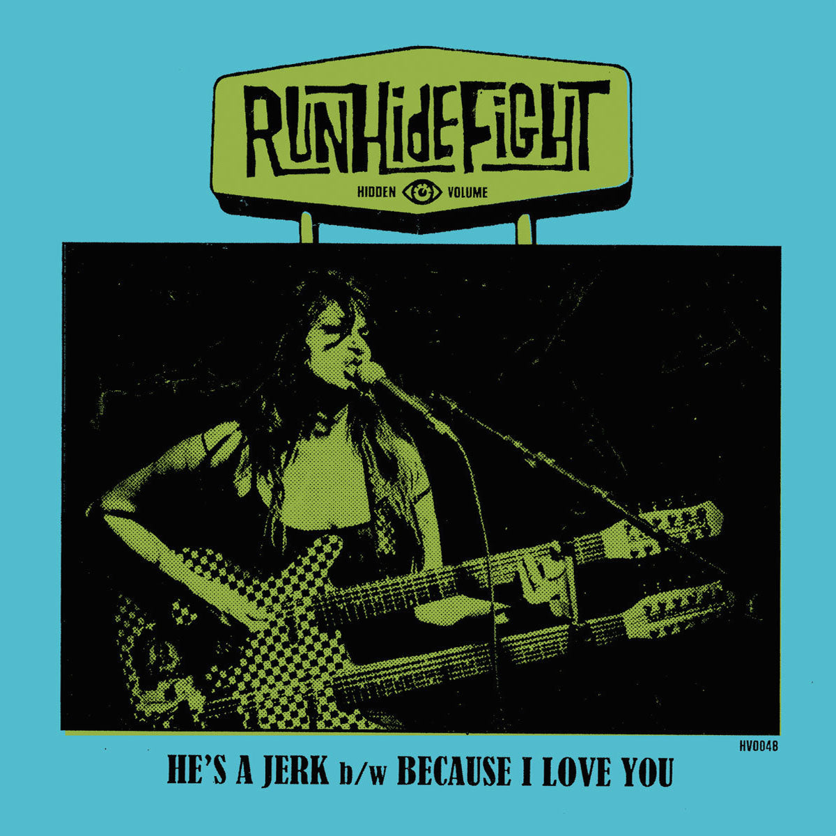 RunHideFight- He’s A Jerk 7” ~RARE PISS YELLOW WAX LIMITED TO 50!