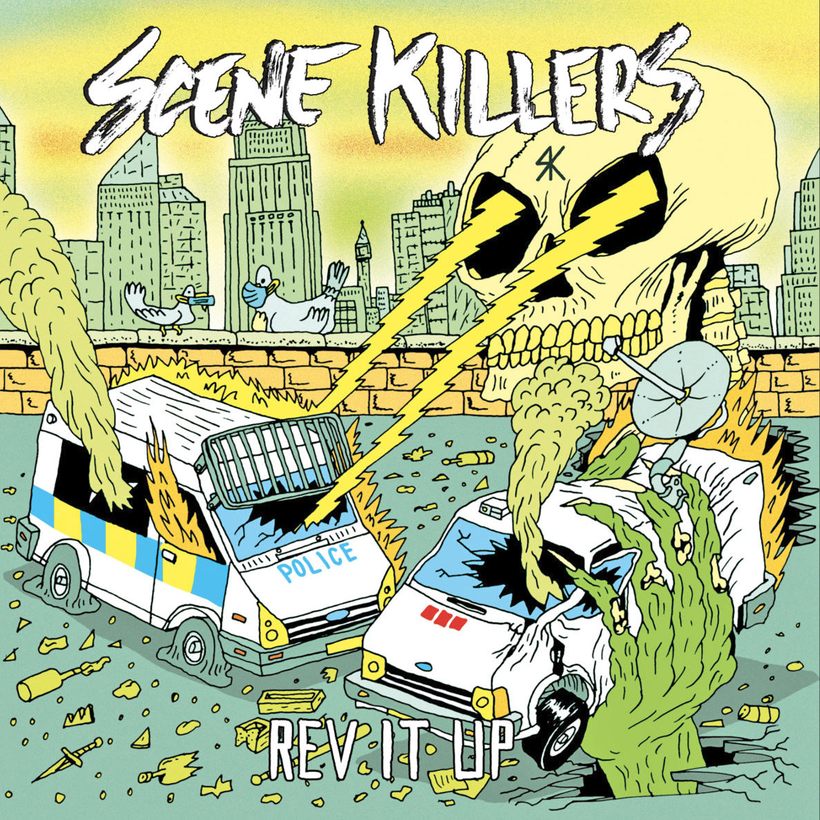Scene Killers- Rev It Up LP ~EX BLATZ + HIP PRIESTS / RARE BLACK WAX LTD TO 50 COPIES!