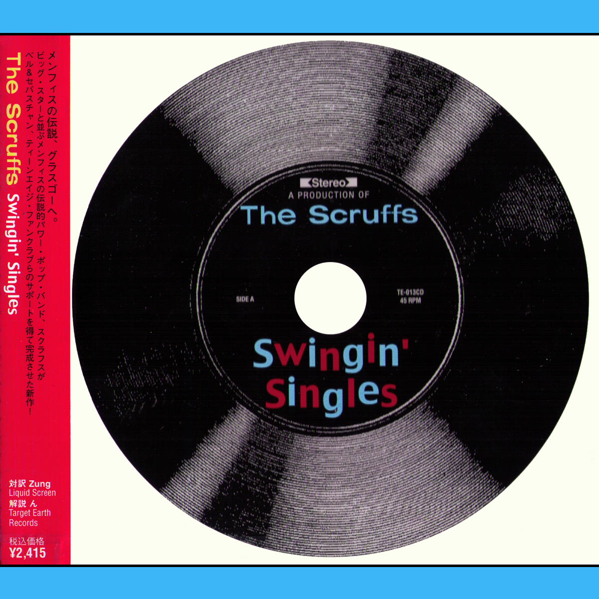 Scruffs- Swingin’ Singles CD ~REISSUE W/ JAPANESE OBI STRIP!