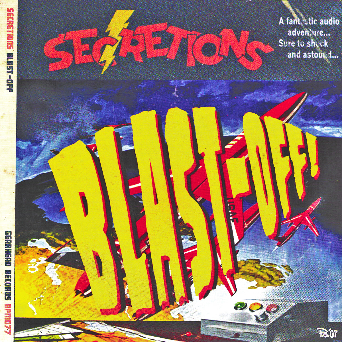 Secretions- Blast-Off! 7” ~RARE RED WAX!