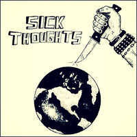 Sick Thoughts- Aborted World 7” ~ACETATE COVER LTD TO 100! - NO FRONT TEETH - Dead Beat Records