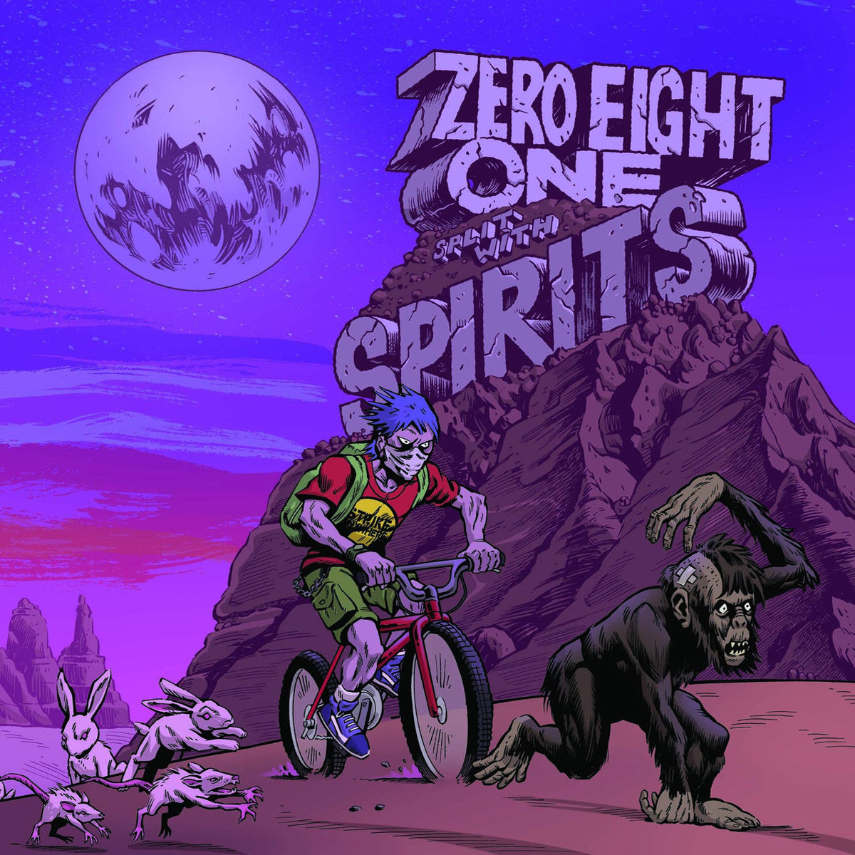 Spirits / Zero Eight One- Split 7” ~RARE YELLOW WAX LTD TO 182 COPIES!